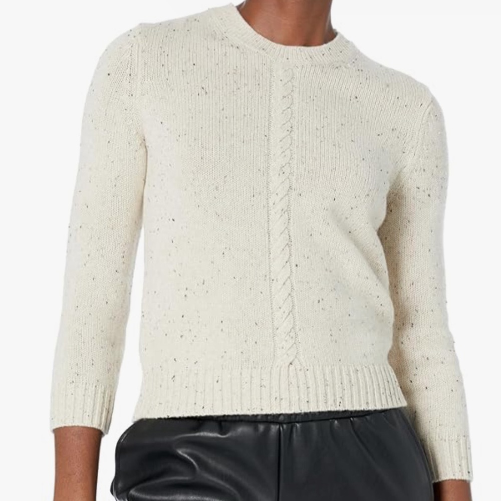 Theory Women's Shrunken Cable-Knit Sweater M
